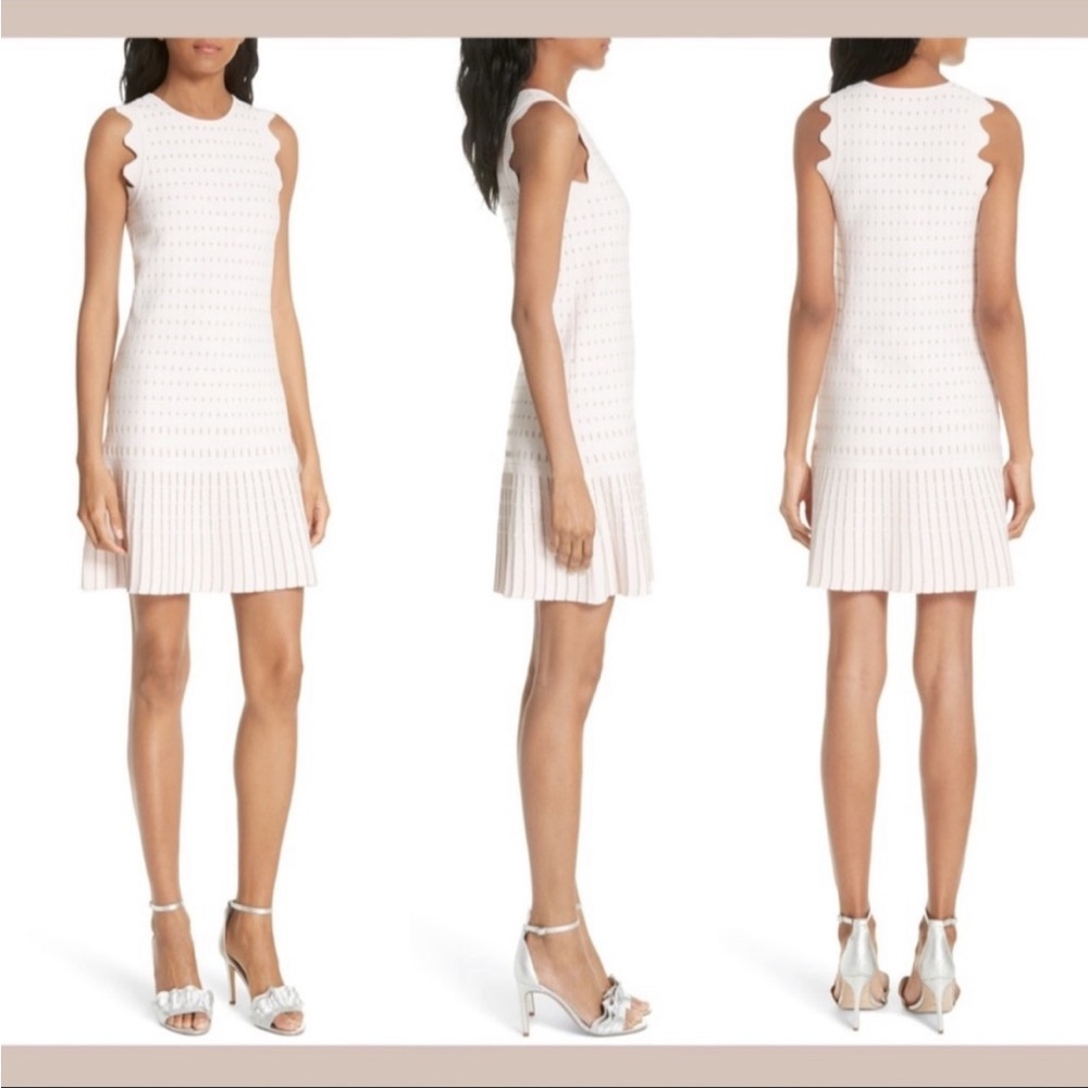 NWT Ted Baker Flippy Metallic Jacquard Dress
